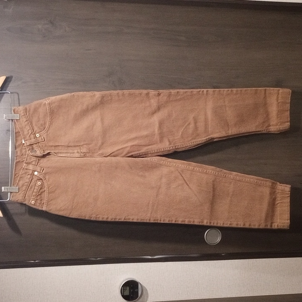 Vintage 512 brown  Levis women's size 5 jeans 100% cotton made in USA slim fit